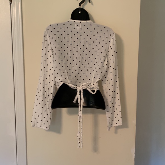 Rhythm Cotton Wrap Around Crop Top - Picture 2 of 6